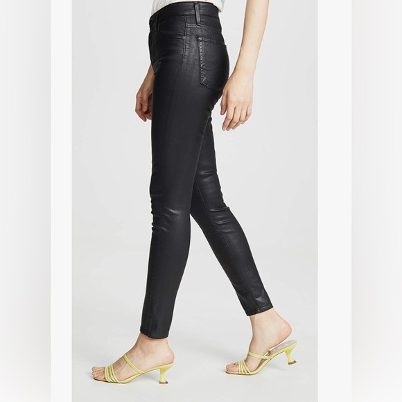 Ag Adriano Goldschmied Denim - AG Leatherette Super Black jeans size 28R